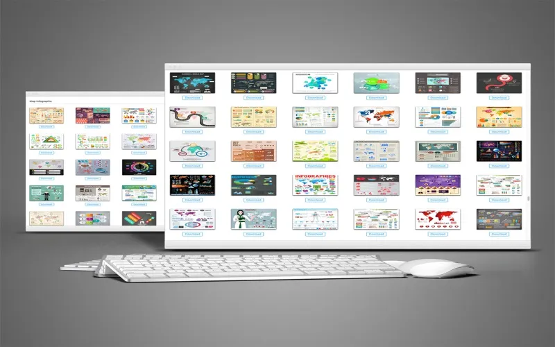 صور Map Template  for SildeShow