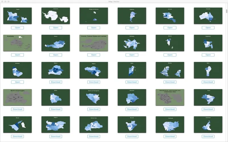 Tangkapan skrin Map Templates for Powerpoint