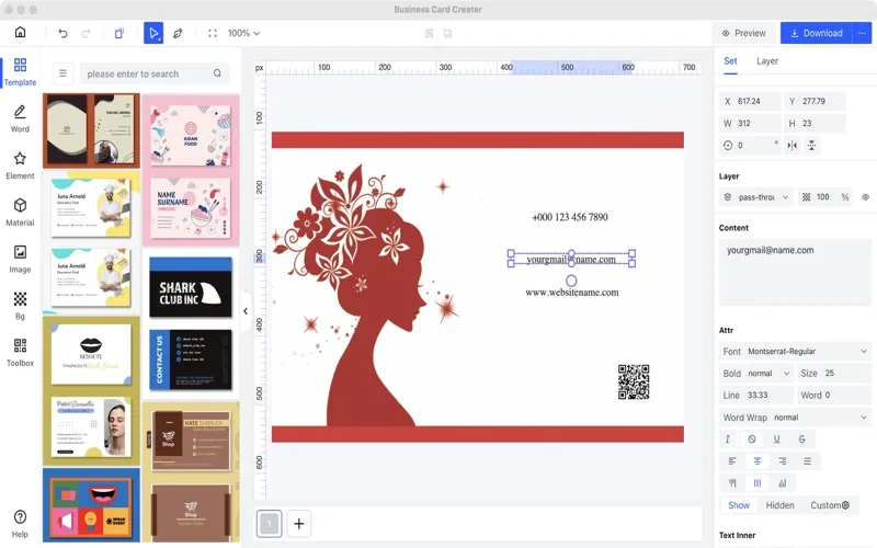 Business Card-Easy Creator سکرین شاٹس