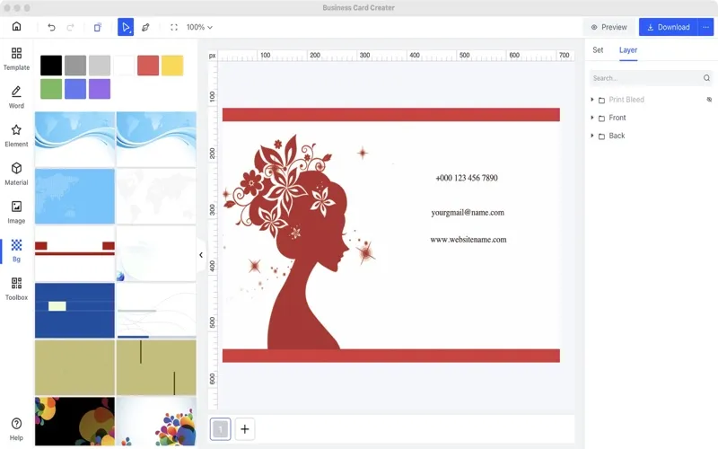 Business Card-Easy Creator سکرین شاٹس