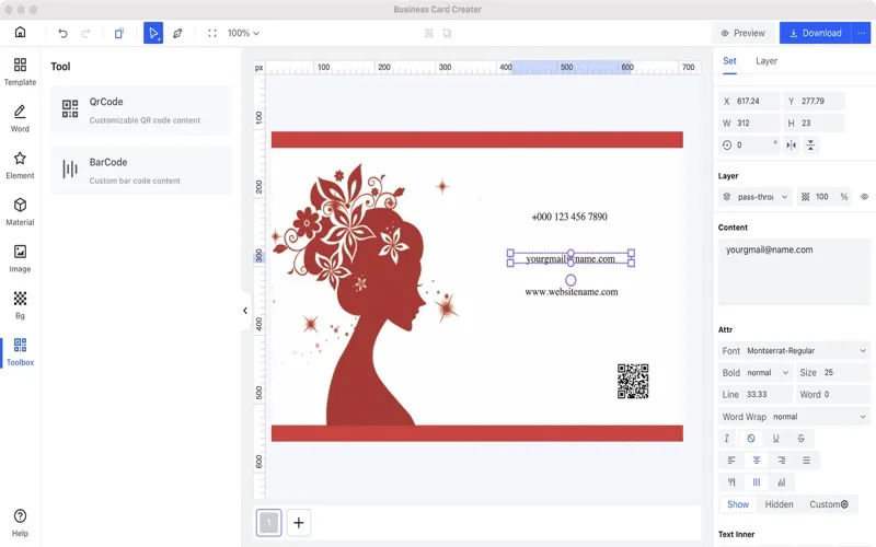 Business Card-Easy Creator سکرین شاٹس