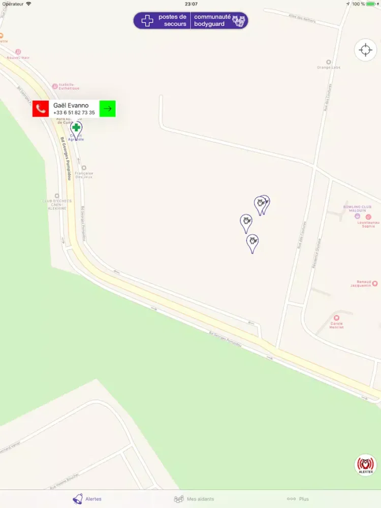 Aidevig Bodyguard iPad 應用截圖
