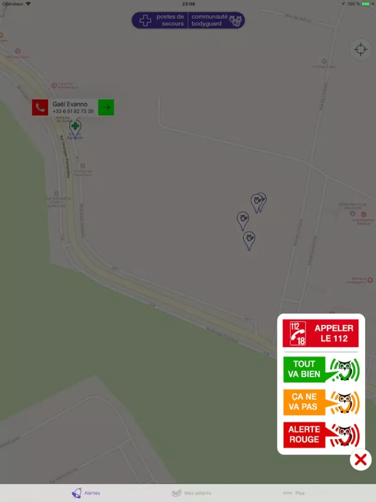 Aidevig Bodyguard iPad 應用截圖