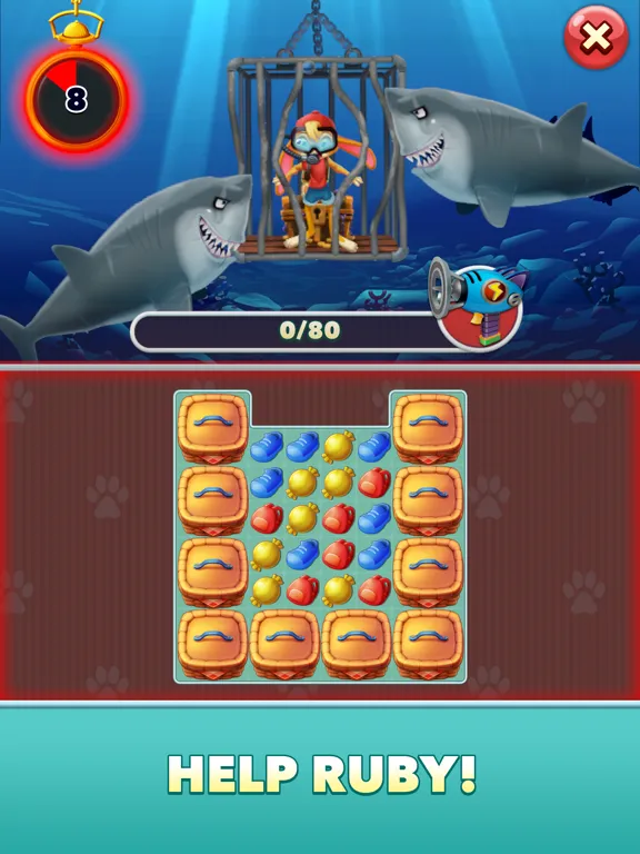 ภาพหน้าจอของ Critter Crew | Match-3 Puzzles iPad 