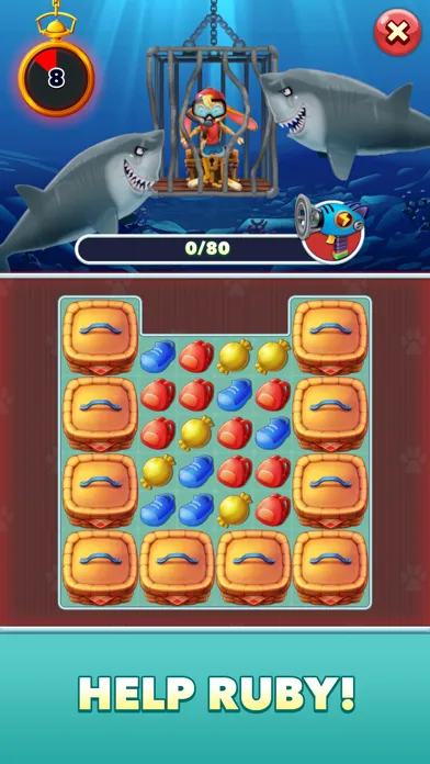 ภาพหน้าจอของ Critter Crew | Match-3 Puzzles