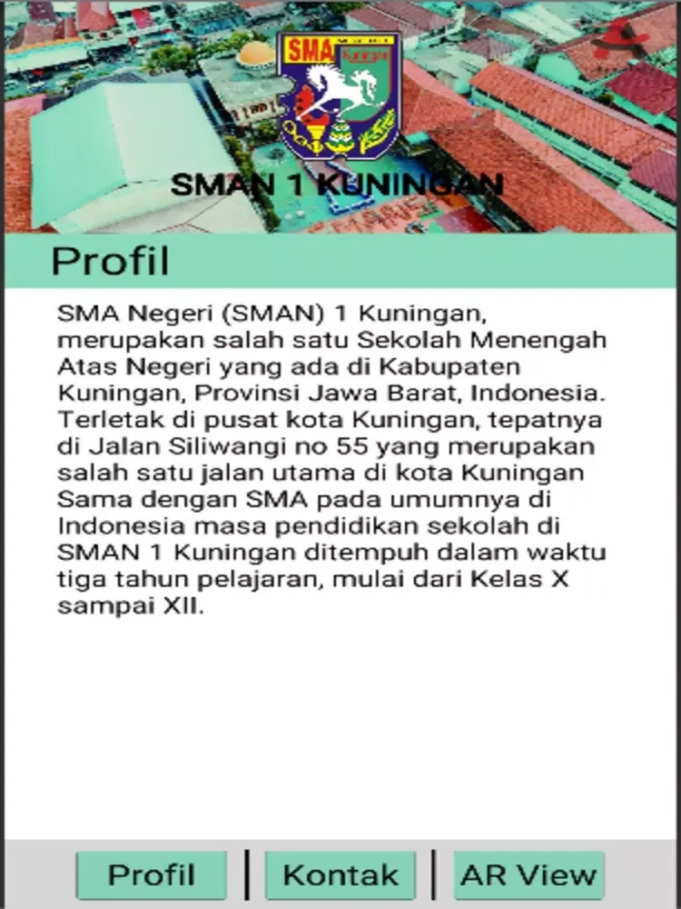 Ảnh chụp màn hình của AR SMAN 1 KUNINGAN iPad 