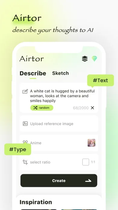 Скриншоты Airtor AI Art Avatar Editor