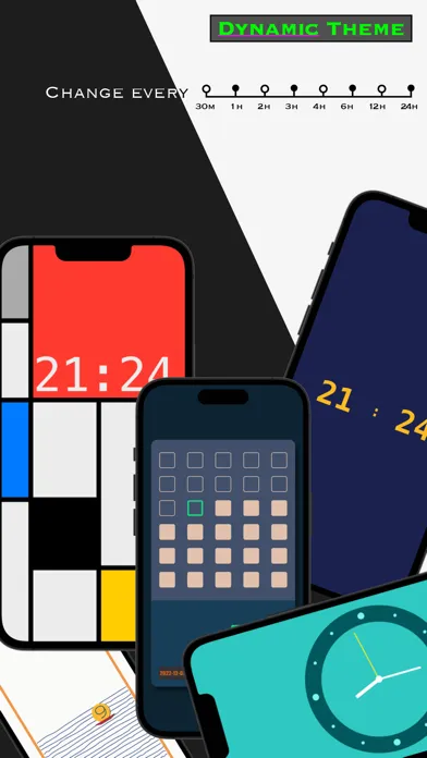 Capturas de tela do AMClock - Art Minimalist Clock