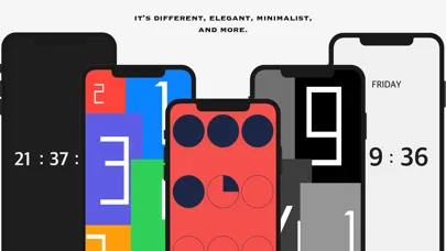 Capturas de tela do AMClock - Art Minimalist Clock