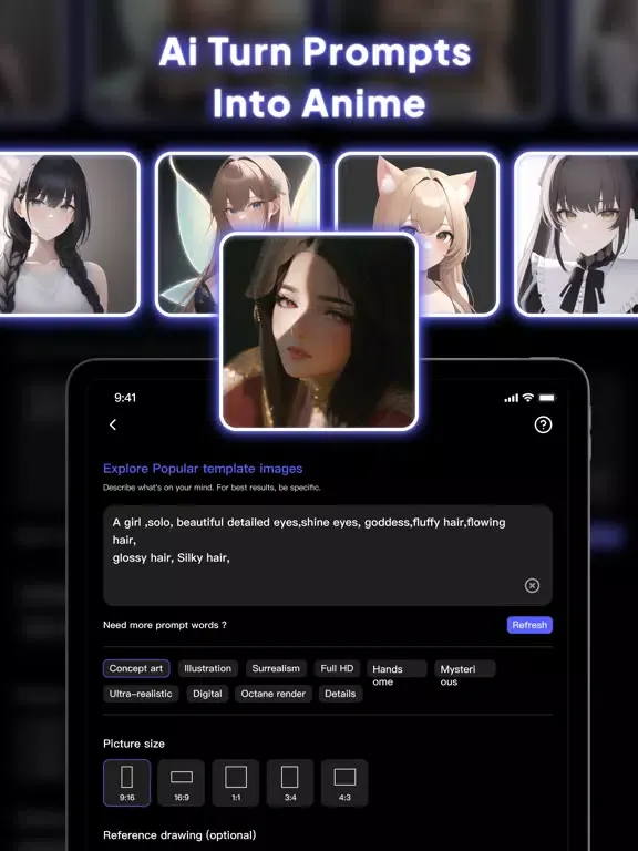 AI Art Enhancer - AI Generator iPad  Ekran Görüntüleri