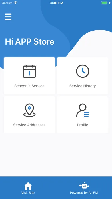 Tangkapan layar AI-FM Customer App