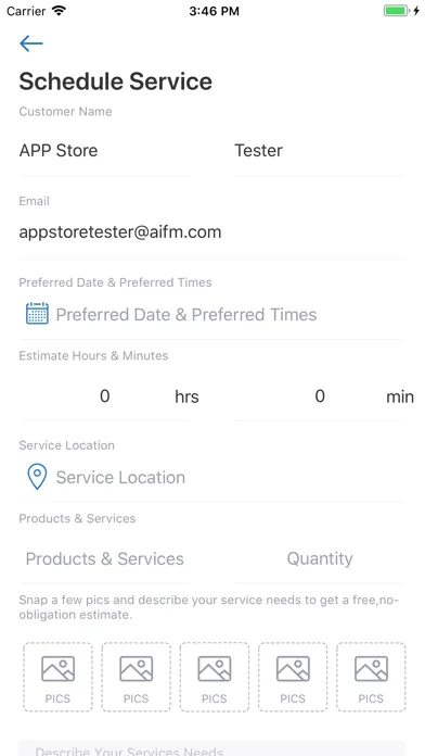 Tangkapan layar AI-FM Customer App