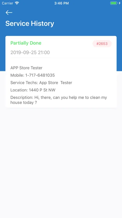 Tangkapan layar AI-FM Customer App