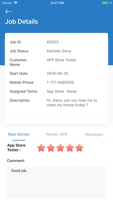 Tangkapan layar AI-FM Customer App