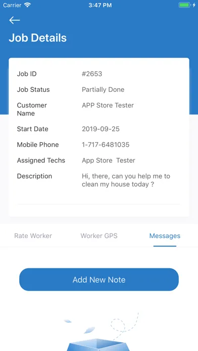 Tangkapan layar AI-FM Customer App
