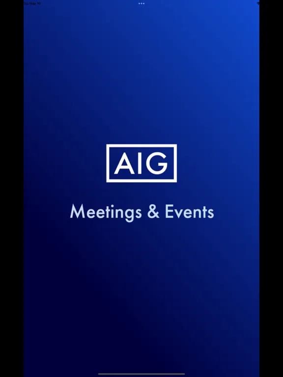 Zrzuty ekranu AIG Meetings & Events iPad 