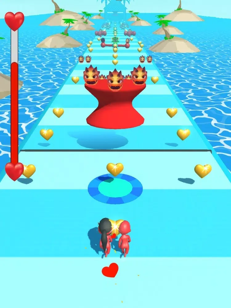 Tangkapan layar Superhero Love Dash iPad 