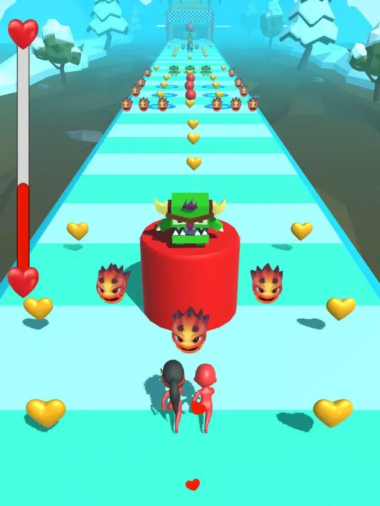 Tangkapan layar Superhero Love Dash iPad 