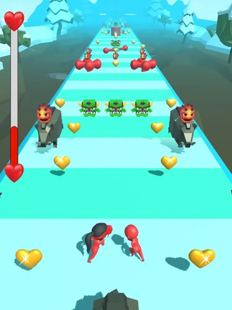 Tangkapan layar Superhero Love Dash iPad 