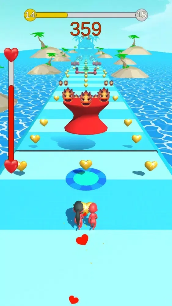 Tangkapan layar Superhero Love Dash