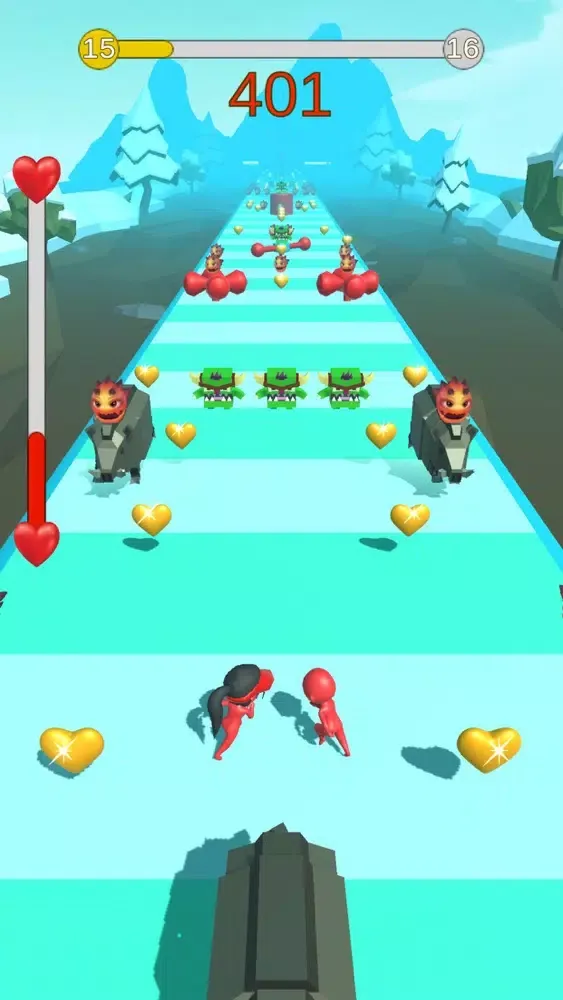 Tangkapan layar Superhero Love Dash