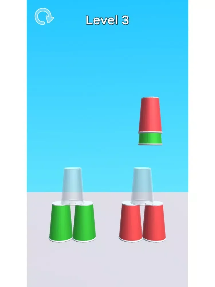 Tangkapan layar Cup Stacker iPad 