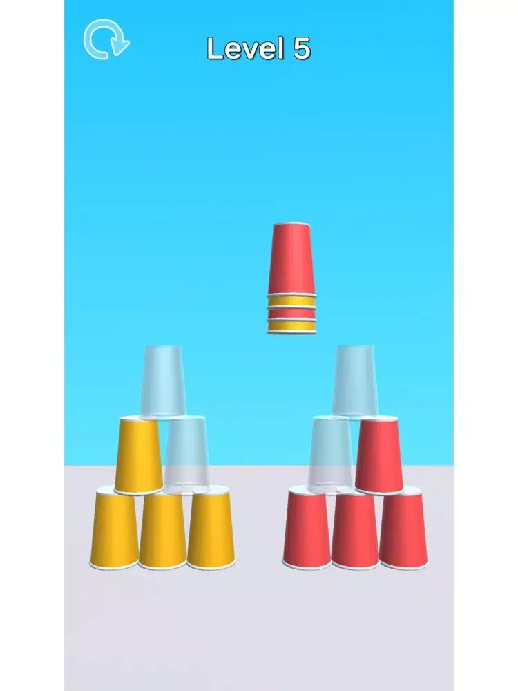 Tangkapan layar Cup Stacker iPad 