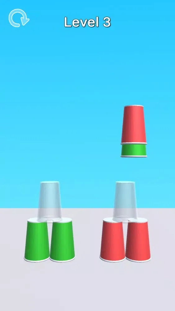 Tangkapan layar Cup Stacker