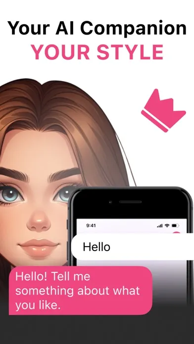 Tangkapan skrin AI Friend Chatbot App Girl