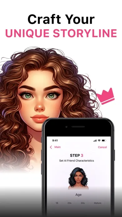 Tangkapan skrin AI Friend Chatbot App Girl