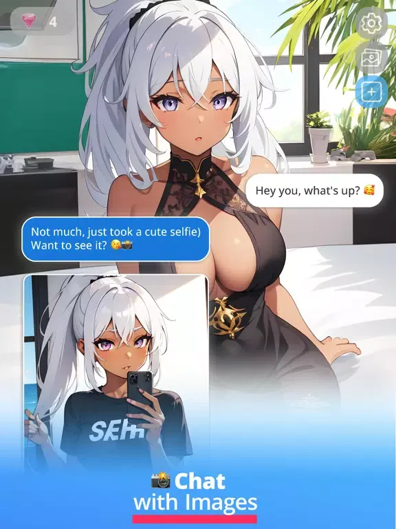 Sexy AI Girlfriend Chat Games iPad  Screenshots