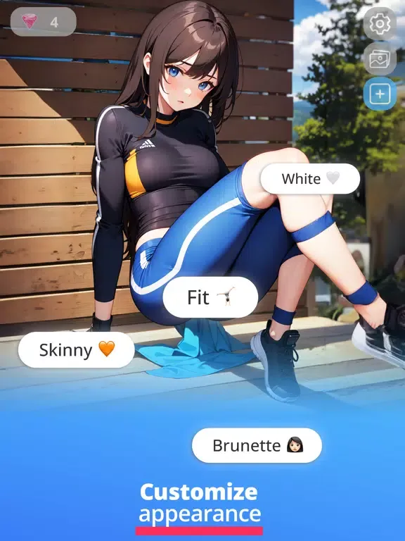 Sexy AI Girlfriend Chat Games iPad  Screenshots
