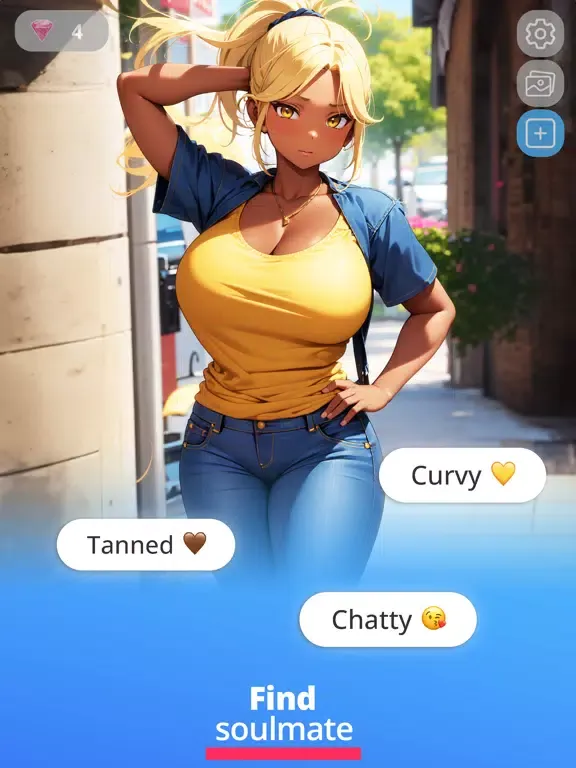 Sexy AI Girlfriend Chat Games iPad  Screenshots