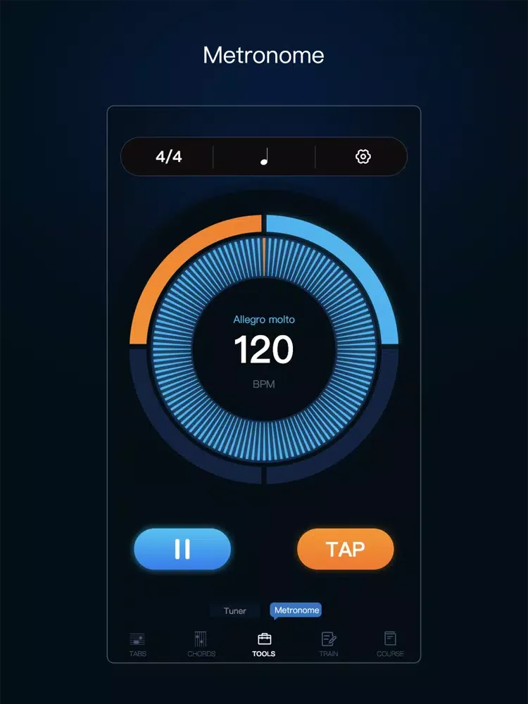 guitar tuner - AI guitar iPad 应用截图