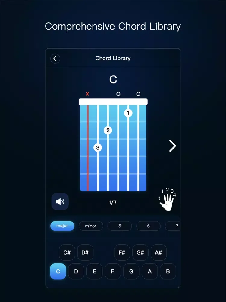 guitar tuner - AI guitar iPad 应用截图