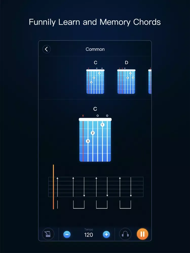 guitar tuner - AI guitar iPad 应用截图