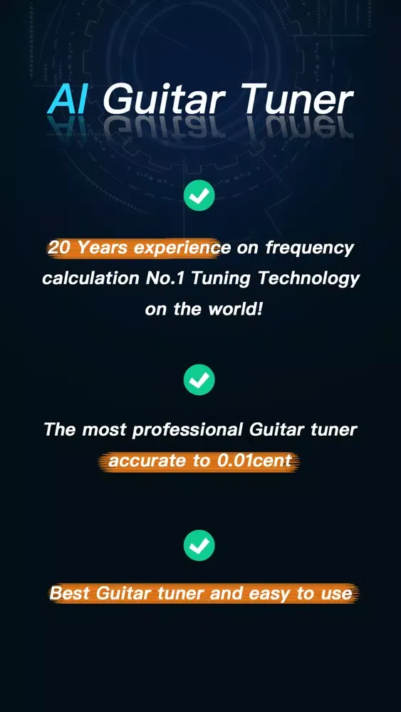 guitar tuner - AI guitar应用截图