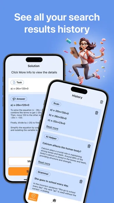 Ảnh chụp màn hình của AI Helper Homework Answer Help