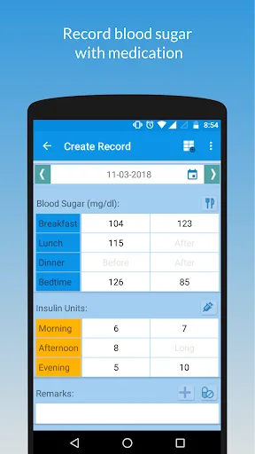 My Sugar Diary स्क्रीनशॉट