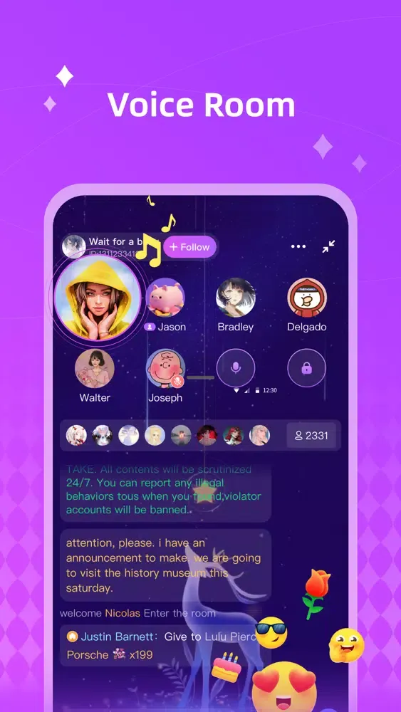 ภาพหน้าจอของ Tako -1 on 1 make new friends