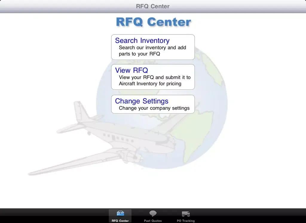 Screenshot di Aircraft Inventory Mobile iPad 
