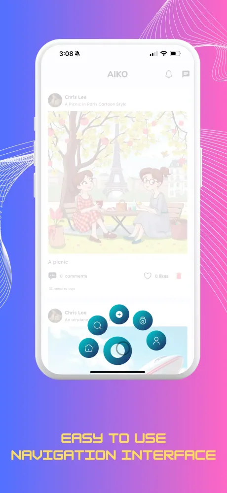 AIKO: Generative AI Network Screenshots