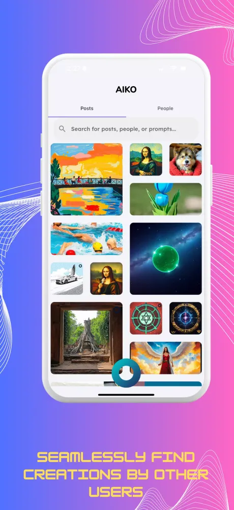 AIKO: Generative AI Network Screenshots