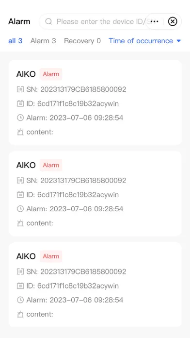 Aiko Energy Pro Ekran Görüntüleri