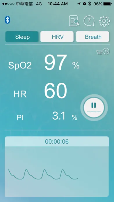 Captures d'écran de O2 Care - SpO2 HRV Biofeedback