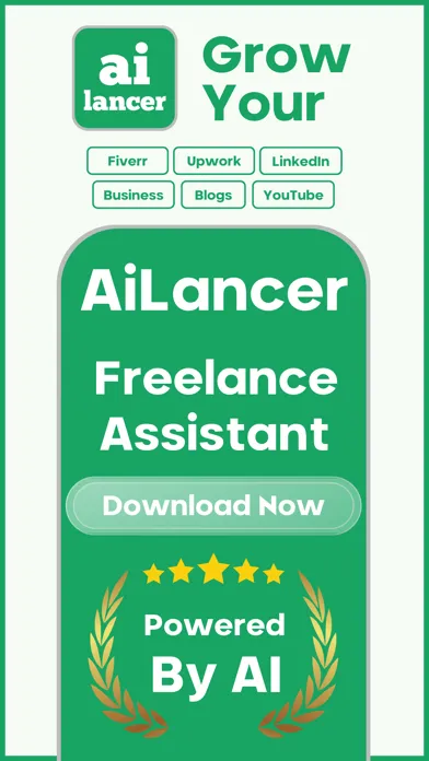 ภาพหน้าจอของ AiLancer - AI Writer & Alerts