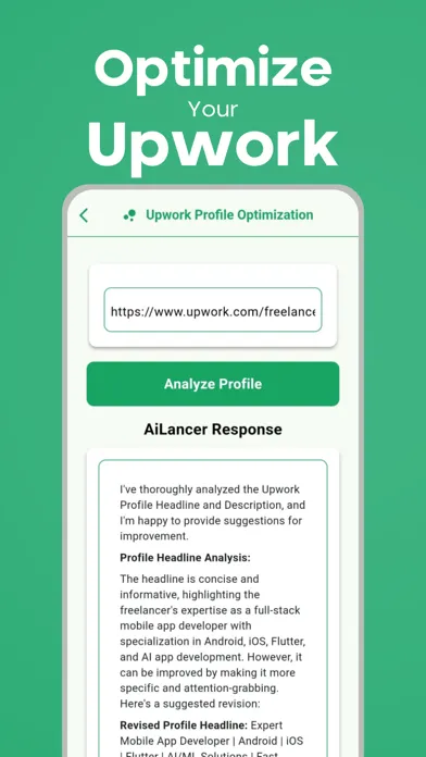 ภาพหน้าจอของ AiLancer - AI Writer & Alerts