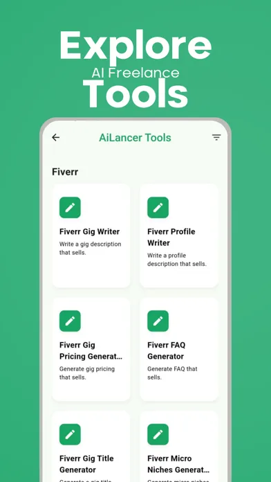 ภาพหน้าจอของ AiLancer - AI Writer & Alerts