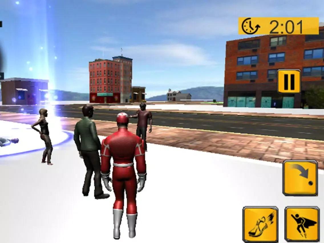 Скриншоты Flash Superhero City Battle iPad 