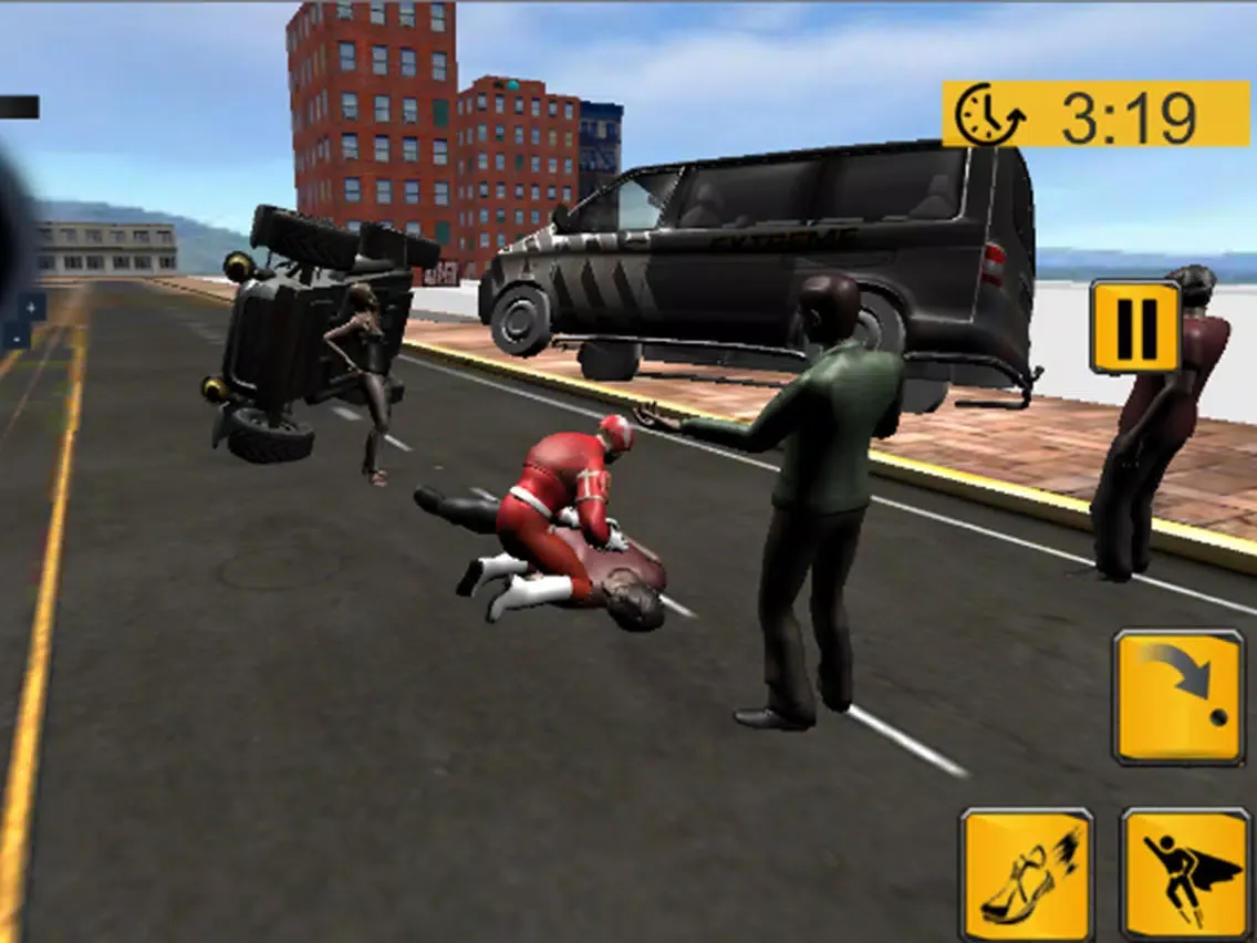 Скриншоты Flash Superhero City Battle iPad 